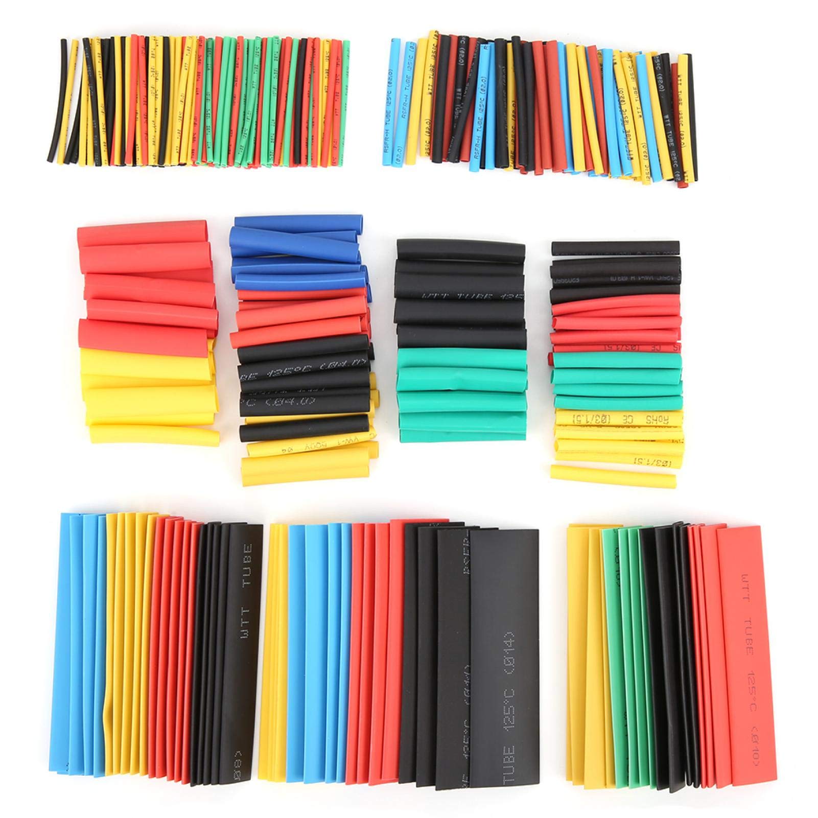 wendeekun 656pcs Heat Shrink Tubing Kit, Heat Shrink Tube Wire Wrap Sleeves Data Insulated Cable Protect Sheath Waterproof