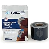 AI Tape Heating & Cooling Therapy – Dual Action Kinesiology Tape with Menthol for Muscle & Joint Pain Relief | Precut Athletic Tape for Back, Shoulder, Knee, Recovery – 20 Strips