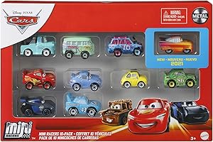 Mattel Disney Pixar Cars Mini Racers 10 Pack of Collectible Toy Vehicles for Kids & Collectors Ages 3 Years Old & Up