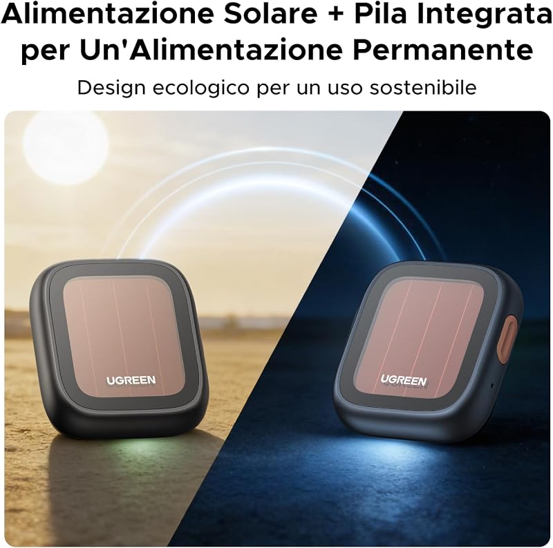 FineTrack Pro Smart Finder Ricarica Solare Supporto iOS — foto 3 di 8
