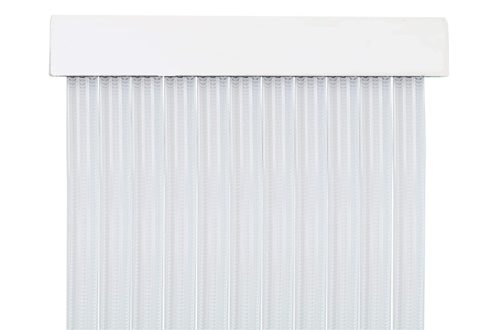 MERCURY TEXTIL PVC Strips Door Curtain 210 x 90 cm, Curtain for Outdoor Door (Transparent P5)
