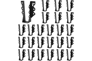 XIHUWZ 24 Pcs 2x6 Joist Hanger,Black Powder-Coated for Rafter Hurricane Ties Joist Hangers, Tie Brackets for Floor Deck and Ceiling Trusses