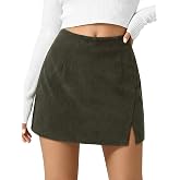 NIMIN Corduroy Mini Skirts for Women High Waisted Fall Winter Short Skirt | A Line Stretchy Waist Skirts, 2026 Fashion Winter Wear, Business Casual Outfits, Holiday Country Concert Clothes