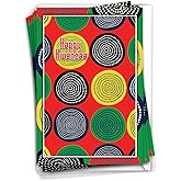 NobleWorks 12 Kwanzaa Greeting Cards Boxed Set with 5 x 7 Inch Envelopes For Men and Women (1 Design, 12 Each) African Circles C3272AKWG-B12x1