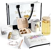 Maid of Honor Proposal Gift Box Set - Unique Will You Be My Maid of Honor Kit with Coffee cup and Wine Glass - I Couldn't Say I Do Without You - Wedding Party Gifts for Her