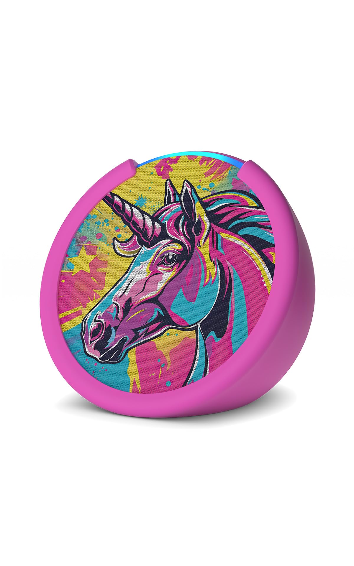 Amazon Echo Pop Kids (newest model), Designed for kids, with Alexa+ Early Access, parental controls, Includes 6 months of Amazon Kids+, Unicorn Image