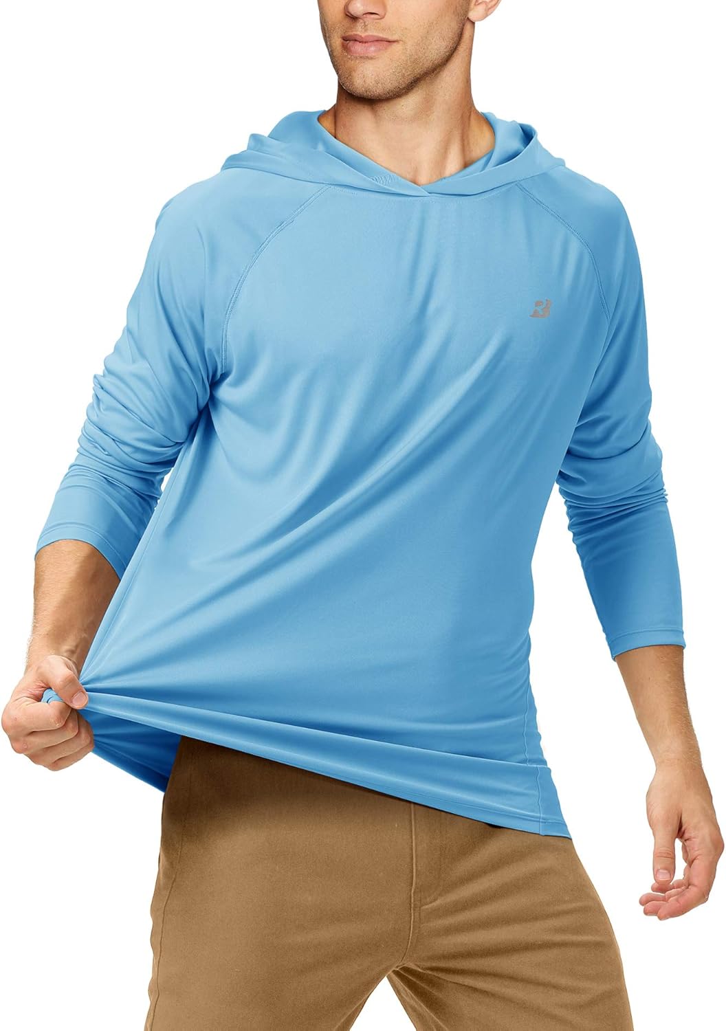 Roadbox Men's UPF50 UV/Sun Protection Quick-Dry Hoodies Long Sleeve Shirts for Swim Fishing Goft Hiking at  Men’s Clothing store