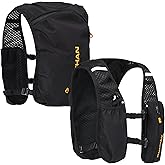 Nathan Running Hydration Vest – Lightweight Running Vest for Men & Women – Adjustable Backpack for Marathons – Reflective Hydration Backpack – OSFM – Black