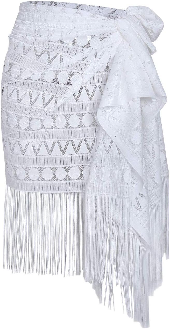shermie Women's Swimwear Sarong Wrap Swimsuit Skirt Bikini Summer Beach Cover Up with Tassel