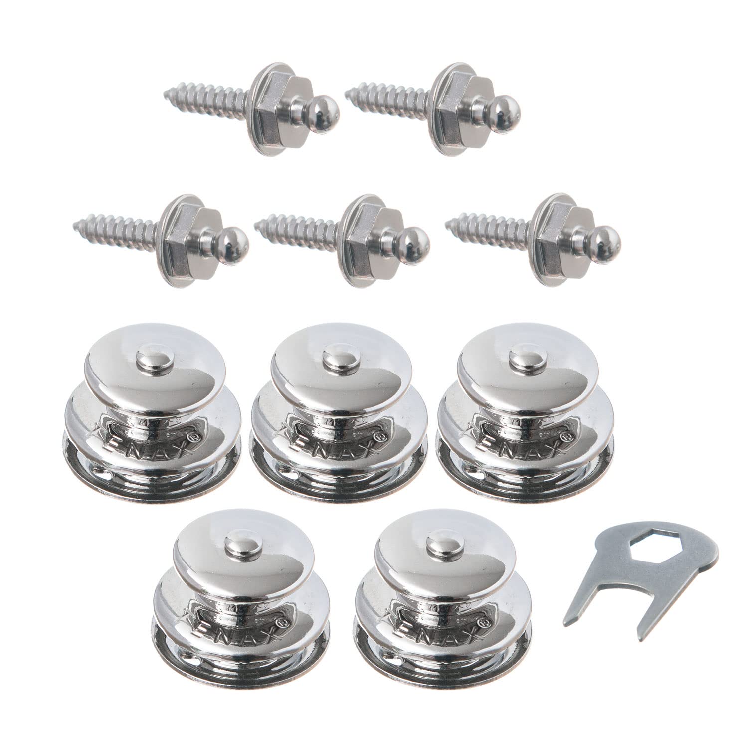 TENAX Pack of 5 Tops, Large + 4.2 x 16 mm Tapping Screws + Key