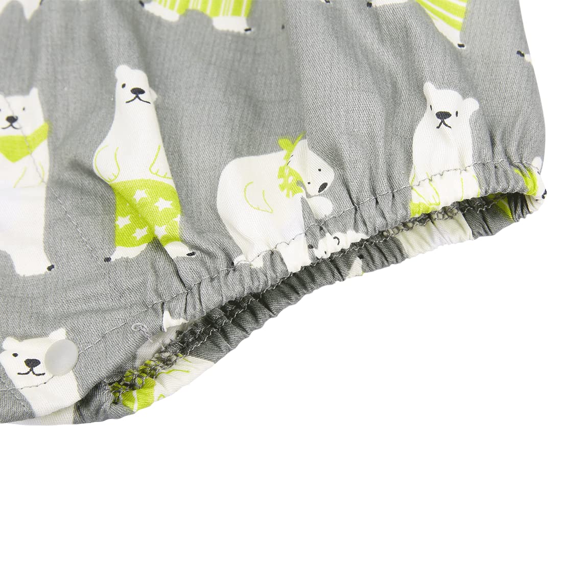 PAUBOLI Baby Kimono Onesie Cotton Infant Sakura Japanese Pajamas