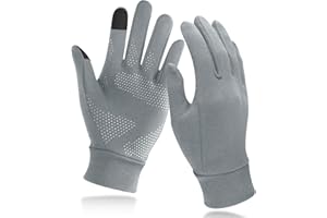 Unigear Lightweight Running Gloves, Touch Screen Anti-Slip Warm Gloves Liners for Cycling Biking Sporting Driving for Men Wom