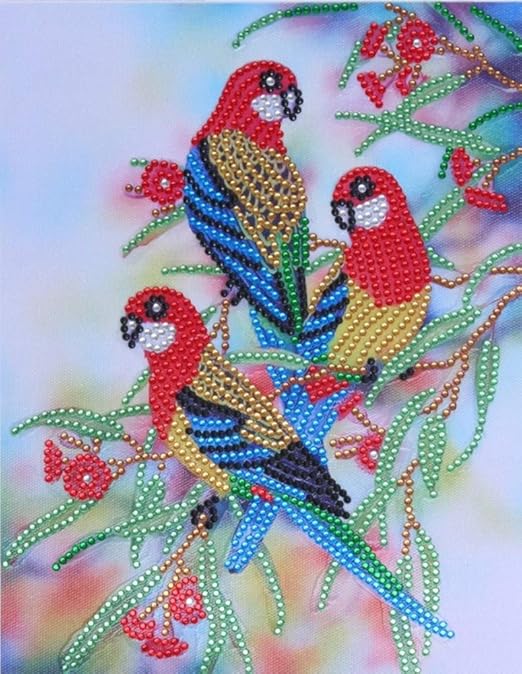Diamond Painting DIY 5D Special Shape Rhinestones, ABEUTY Colored Birds