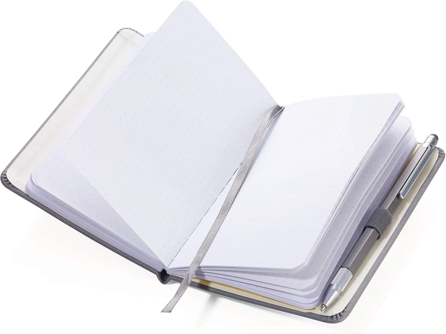 TROIKA SLIMPAD A6, NPP28/TI, Notepad DIN A6 Ballpoint Pen, Pen Holder Notebook, Diary, Notebook, Elastic Band, Pen Loop - Image 3