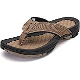 KUBUA Men's Beach Flip-Flops Water Sandals Outdoor Athletic Thong Sandal Slippers