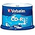 Verbatim 700MB 52x 80 Minute Branded Recordable Disc CD-R, 50-Disc Spindle 94691