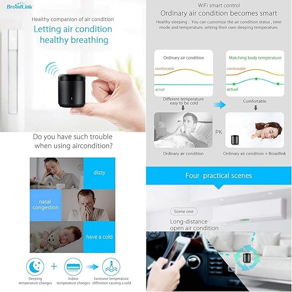 Broadlink RM Mini3 Smart WiFi IR Control Remoto Universal Smart Home Hub Todo en uno control infrarojo para todos tus dispositivos Negro