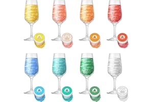 Nomeca Edible Glitter for Drinks - Edible Shimmer for DIY Wine Cocktails Champagne Beverages Food Grade 8 Colors Coloring Gli