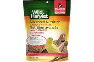Wild Harvest Advanced Nutrition Diet Canary & Finch 2 Pounds, Complete and Balanced, Naturally Delicious Seed Mix with Vitami