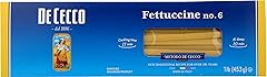 De Cecco Semolina Pasta, Fettuccine, 16 oz- Made in Italy, High in Protein & Iron, Bronze Die (VSA0006p)
