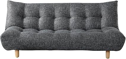 Meubletmoi Canape Gris Chine 3 Places Convertible Lit Banquette Systeme Facile Clic Clac Moelleux Et Confortable Maya Amazon Fr Cuisine Maison