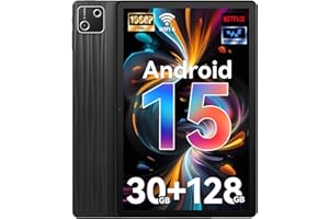 Tablet, 10.1 Inch Android 15 Tablet with 30GB RAM 128GB ROM 1TB Expansion, Octa-core Processor, HD IPS Touchscreen Dual 5MP+8