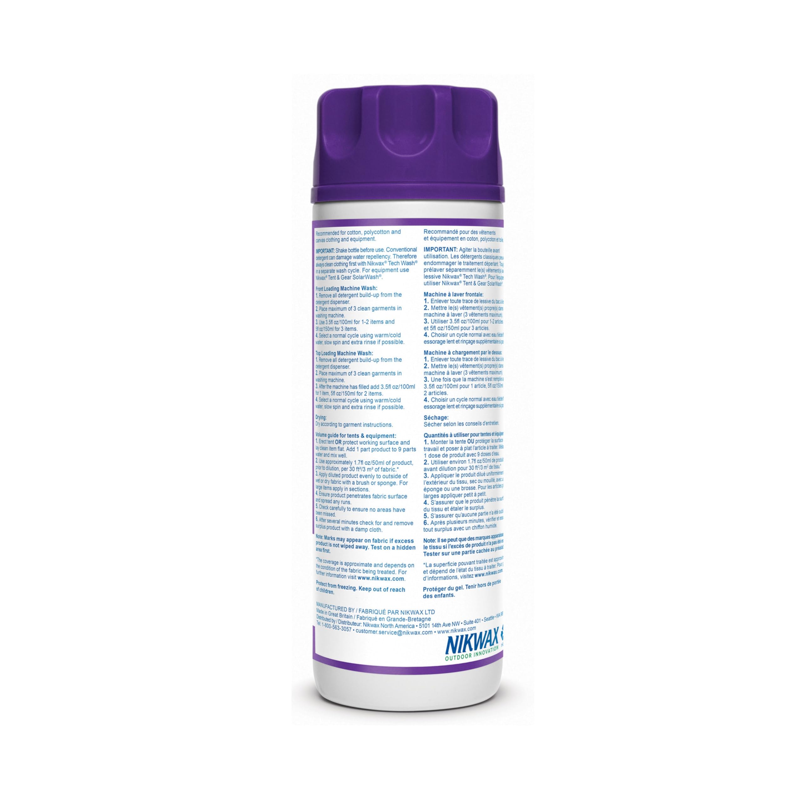 Nikwax Cotton Proof, 1000ml, Waterproofing for Cotton, Polycotton, and Canvas, Adds Water Repellency