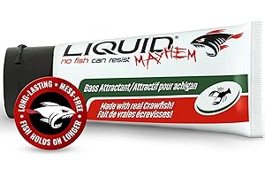 Liquid Mayhem Fish Attractant Gel – Real Bait, Aminos, UV – Multiple Scents and Pack