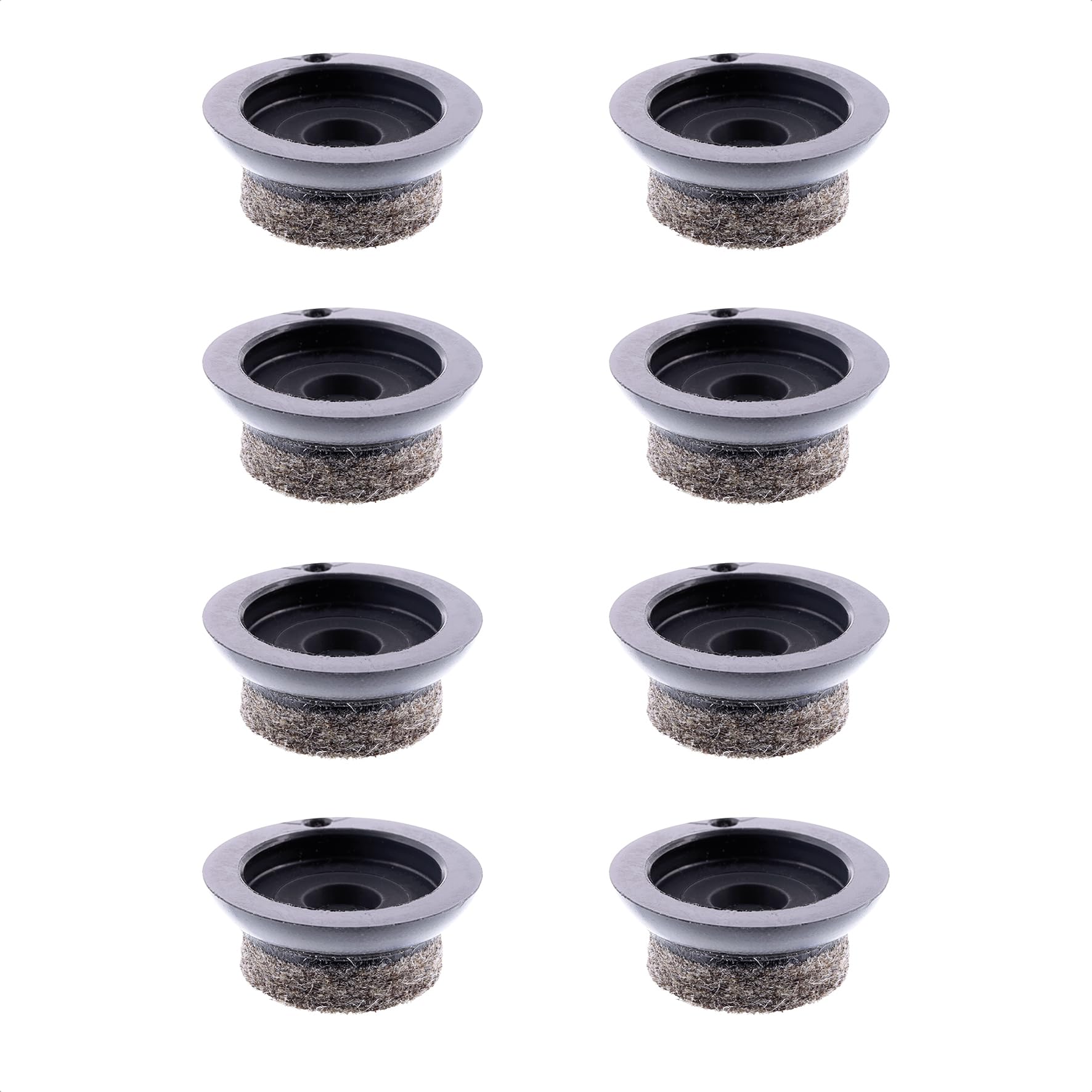 WAGNER QuickClick® Felt glides furniture glides chair glides replacement I 8pcs. set replacement glides - wool felt ULTRASOFT SLIM (flat) - Ø 20 mm - for base Ø 20 mm - Made in Germany - 15829600