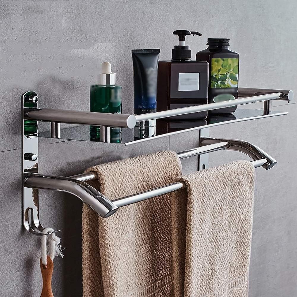 ZHANGYY Estantes para baño Montado en la Pared, Estante para baño Marco