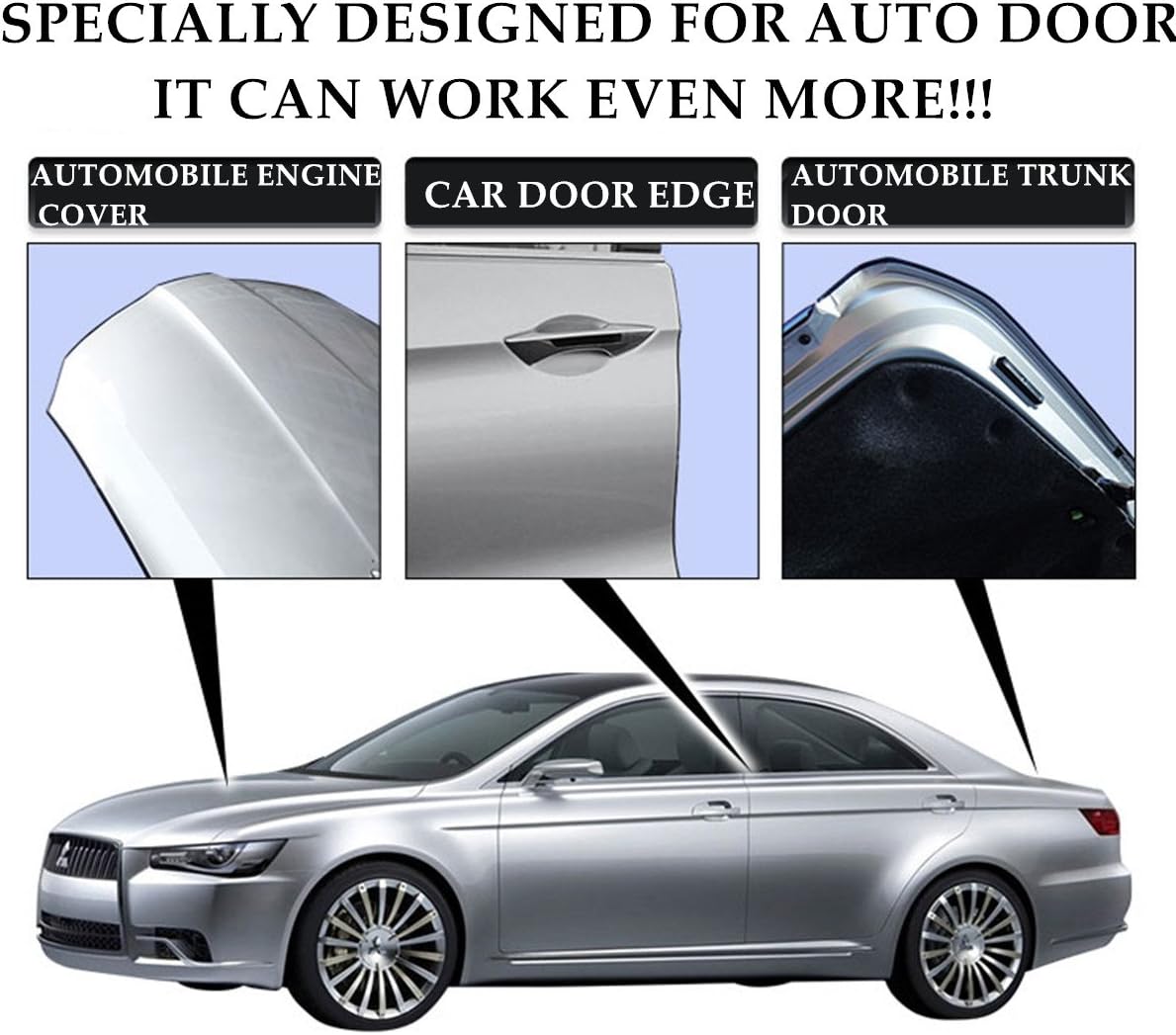 Door Edge Guard/Protected Lining/Trim Molding fits most cars,Car Door Edge Guards Trim Rubber Seal Protector Guard Strip Car Protection Door Edge fits most cars(16Ft Clean,No Glue Required): Automotive