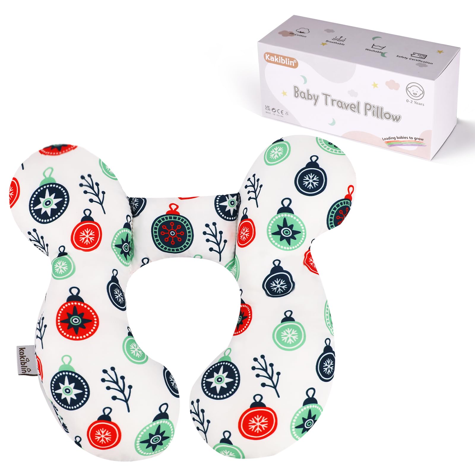 Photo 1 of KAKIBLIN Baby Travel Pillow for Head and Neck, Upgraded Head Support Pillow, Baby Neck Pillows for Car Seat,Pushchair,Travel,(Cross)