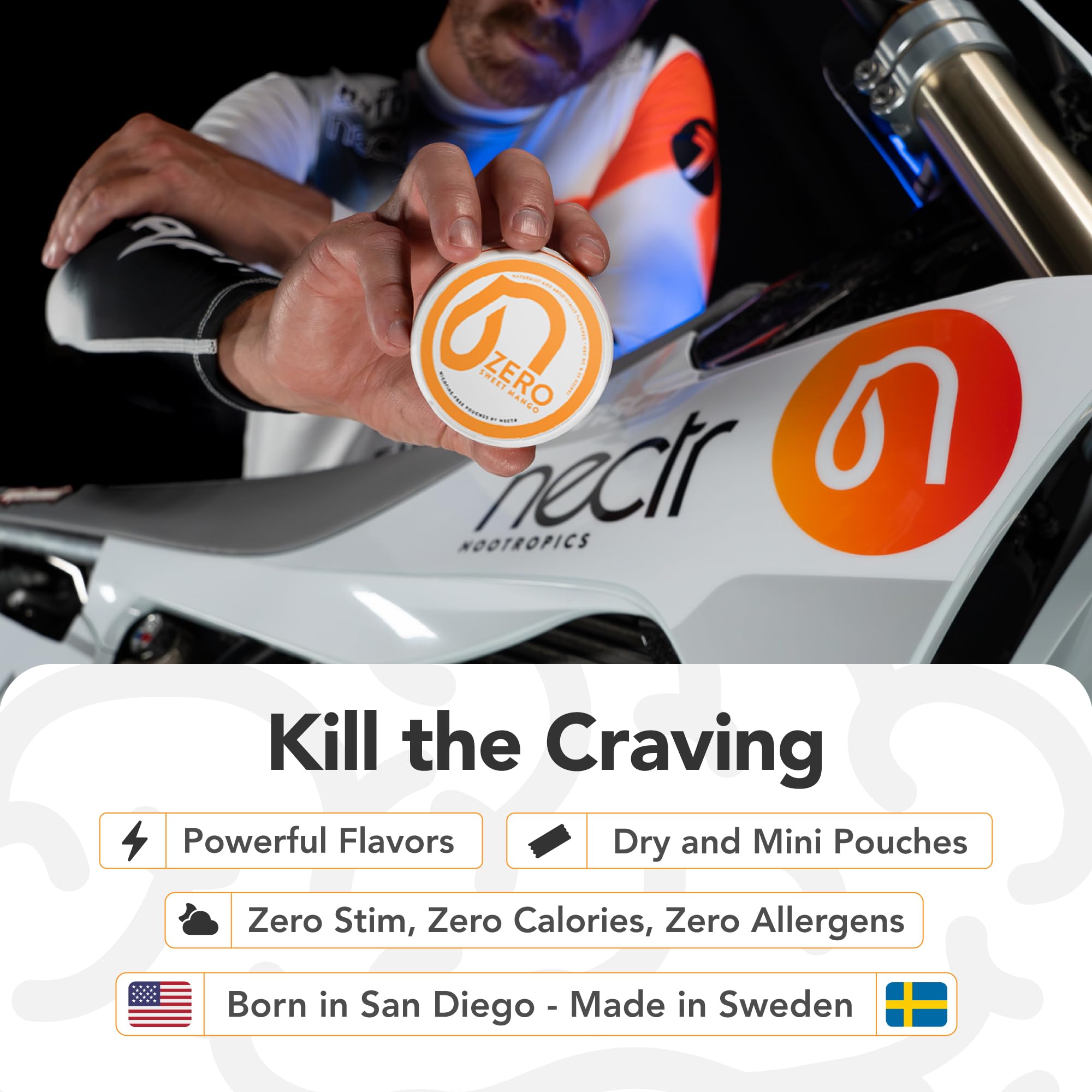 Nectr Energy Zero Pouches - No Caffeine, No Sugar, Zero Calories Mini Pouches for Oral Fixation and Stress Relief - 4 Pucks of 20 - Fresh Mint Flavor