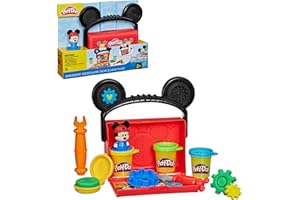 Play-Doh Disney Junior Mickey Mouse Clubhouse On-The-Go Garage Mickey Mouse Playset, Arts & Crafts Jouets préscolaires pour e
