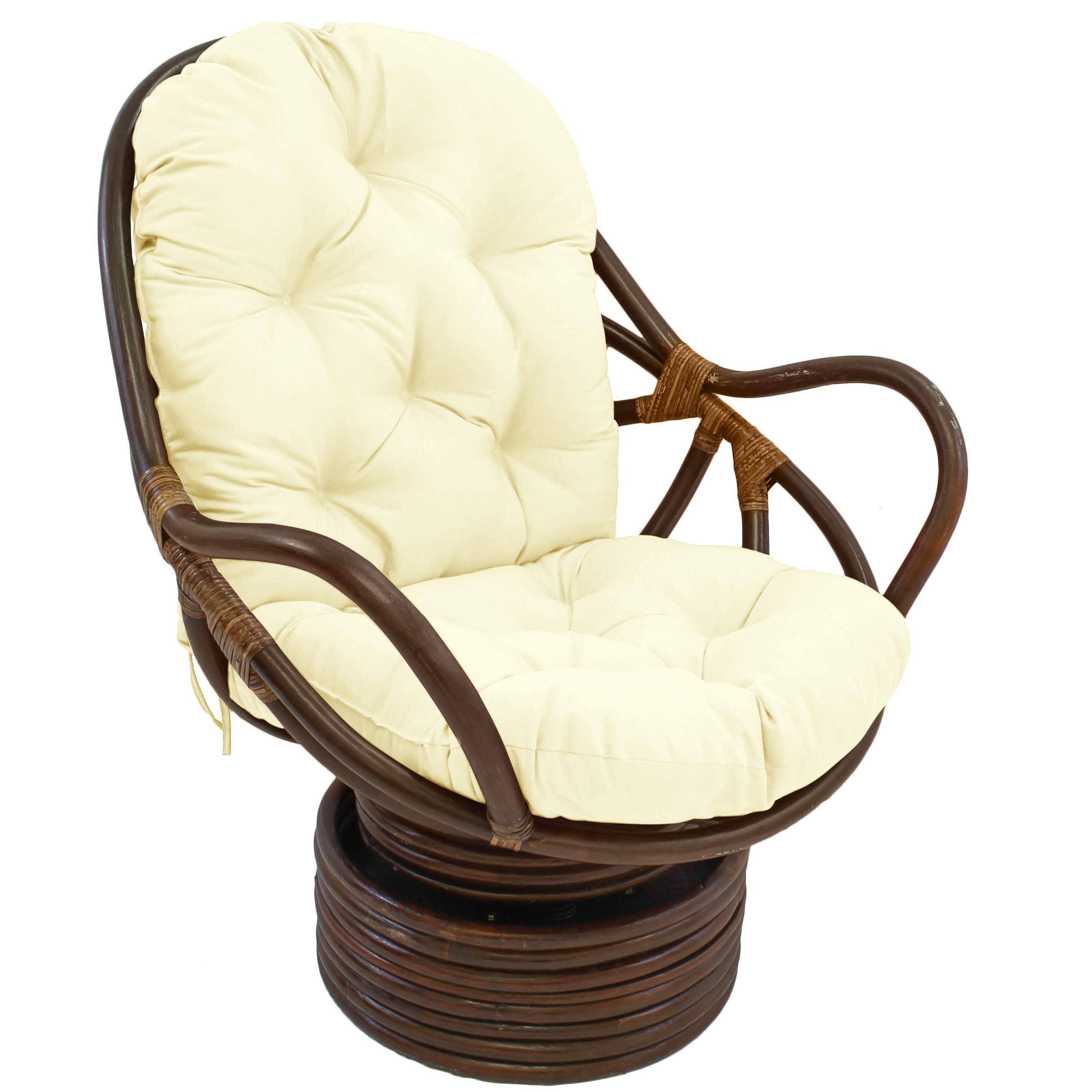 Cushion Cover Blazing Needles Papasan Chair Frame 44 Inch Black