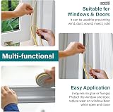 Glamza Draught Excluder Tape 10 Metres Window Door Seal Insulation 9x5mm view 6