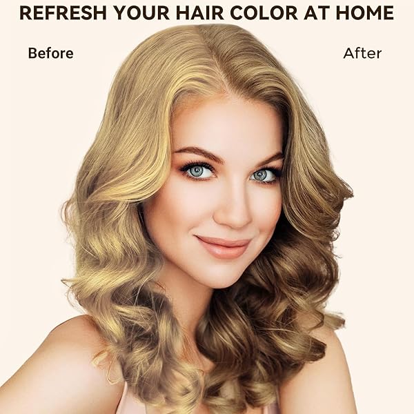 LUXECOLORS HAIR DYE SHAMPOO FOR GRAY COVERAGE 3 IN 1 HAIR COLOR SHAMPOO NATURAL 16.9 FL OZ FOR WOMEN & MEN (LIGHT BROWN)
