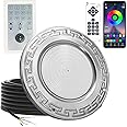 SALIFA Pool Lights for Inground Pool, 60W 10 Inch Color Changing LED Inground Pool Light with Controller, Remote and APP Control for Wet Niche, Underwater Swimming Pool Lights, 150 Foot Cord