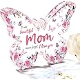 Mothers Day Gifts for Mom from Daughter Son: Eletorot Unique Mom Birthday Gifts, Butterfly-Shaped Acrylic Keepsake Decorations, 5x3.8 inch Christmas Presents Ideas for Love Mom Grandma Wife