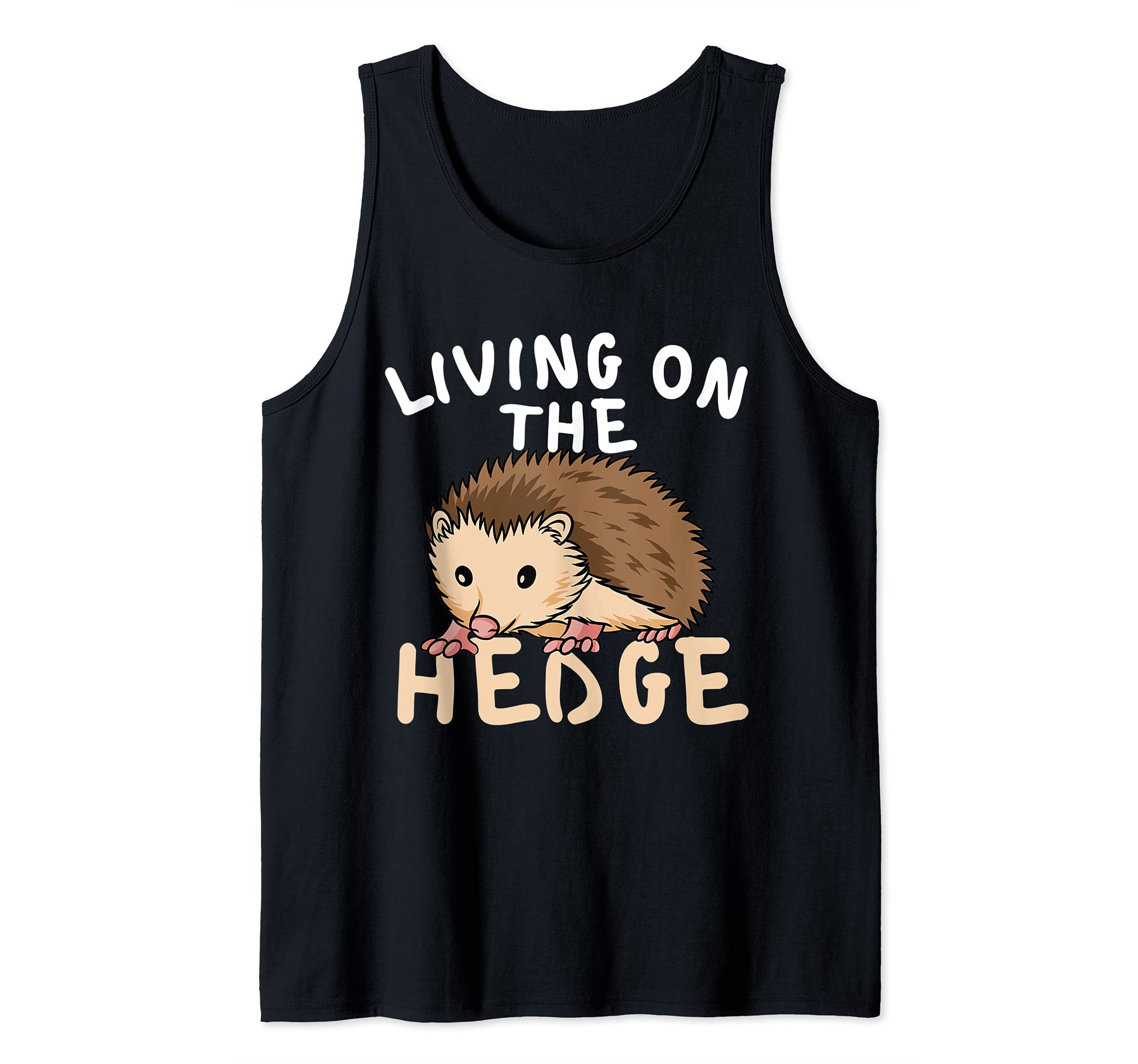 Cute Living On The Hedge Hedgehogs Animal Tank Top