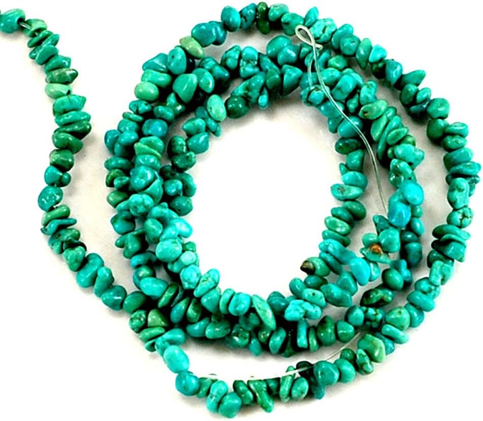 Ny6designs 01 Green Hubei Turquoise Chips 2-4mm for Necklace Gemstone Loose Beads 15" (TU641) a