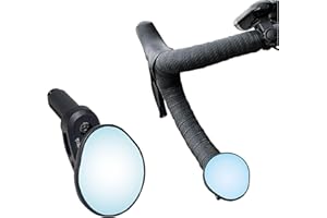 Hafny Drop Bar Bike Mirror, HD, Shatter-Proof, HD Convex Blue Glass Mirror, Bar End Bike Mirror, Bicycle Mirror, Cycling Mirr