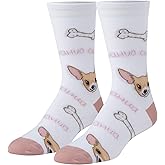 Crazy Socks-Cute Animal Print Crew Socks-Size Medium for Men, Women & Kids-Funny, Colorful Zoo & Farm Novelty Gift