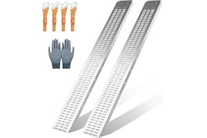 Arejonner Heavy Duty 1500LBS Loading Ramp 2-Pack, 72" Long 8.86" Wide Steel Ramp for Hand Truck, Motorcycle, Bicycle & ATV