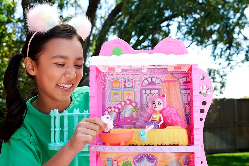 , Coffret Appartement avec 1 Poupée Palmer Poméranien, 1 Figurine du Chien Pommy et Accessoires, Jouet Enfant , Dès 4 Ans, HJH65