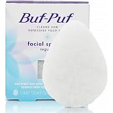 Nexcare BUF-PUF Regular Facial Sponge, Exfoliating, 1 Sponge | Dermatology-Tested for Gentleness, Removes Deep Down Dirt &amp; Makeup That Causes Breakouts and Blackheads, Reusable
