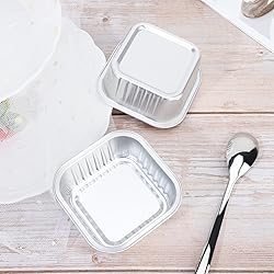 EUSOAR Cupcake Baking Cups with Lids, 5oz 50pcs