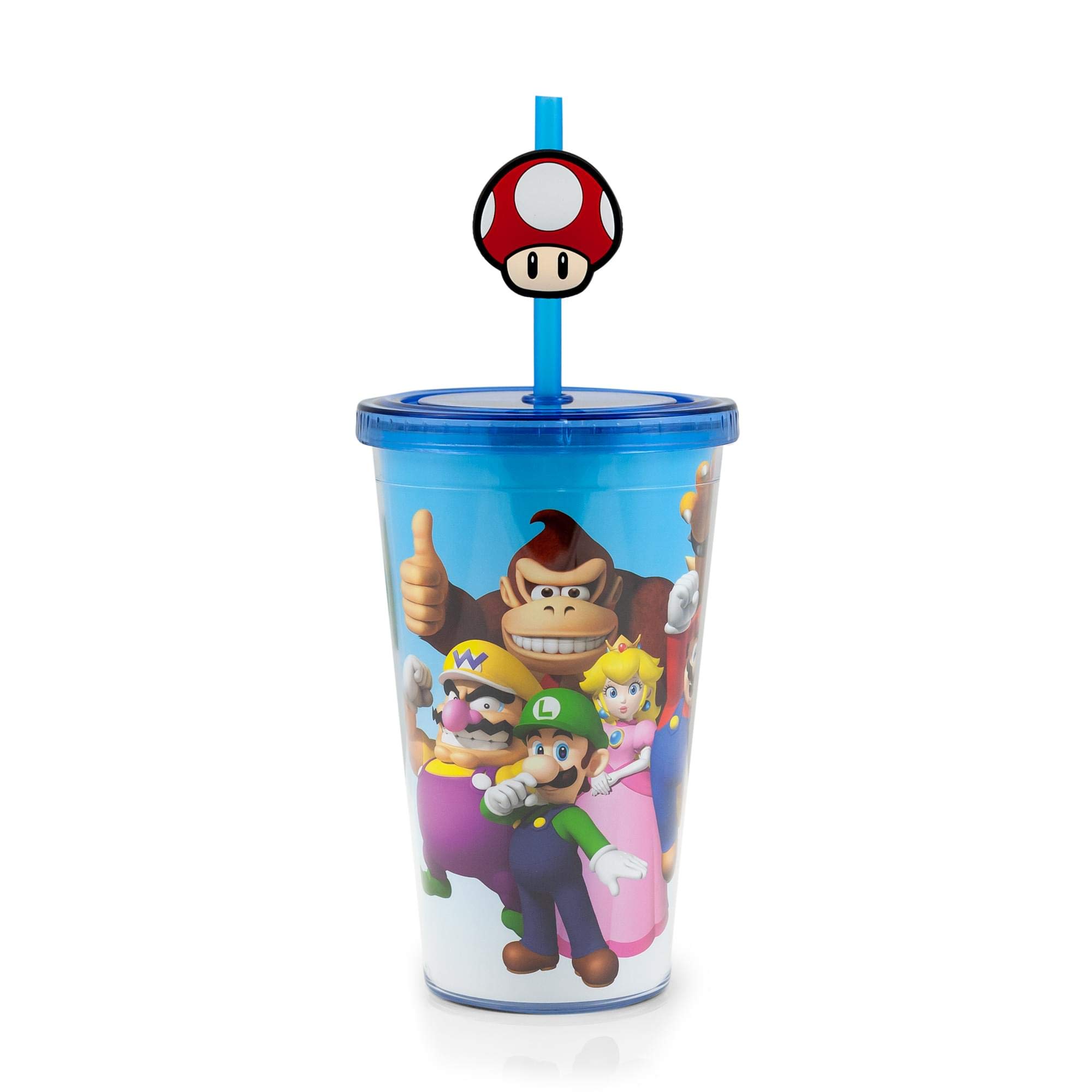 Just Funky Abysse Corp_GIFJFY009 Nintendo-4 Mario Kart Pint Glasses Set 480 Ml X1, Multi Colour