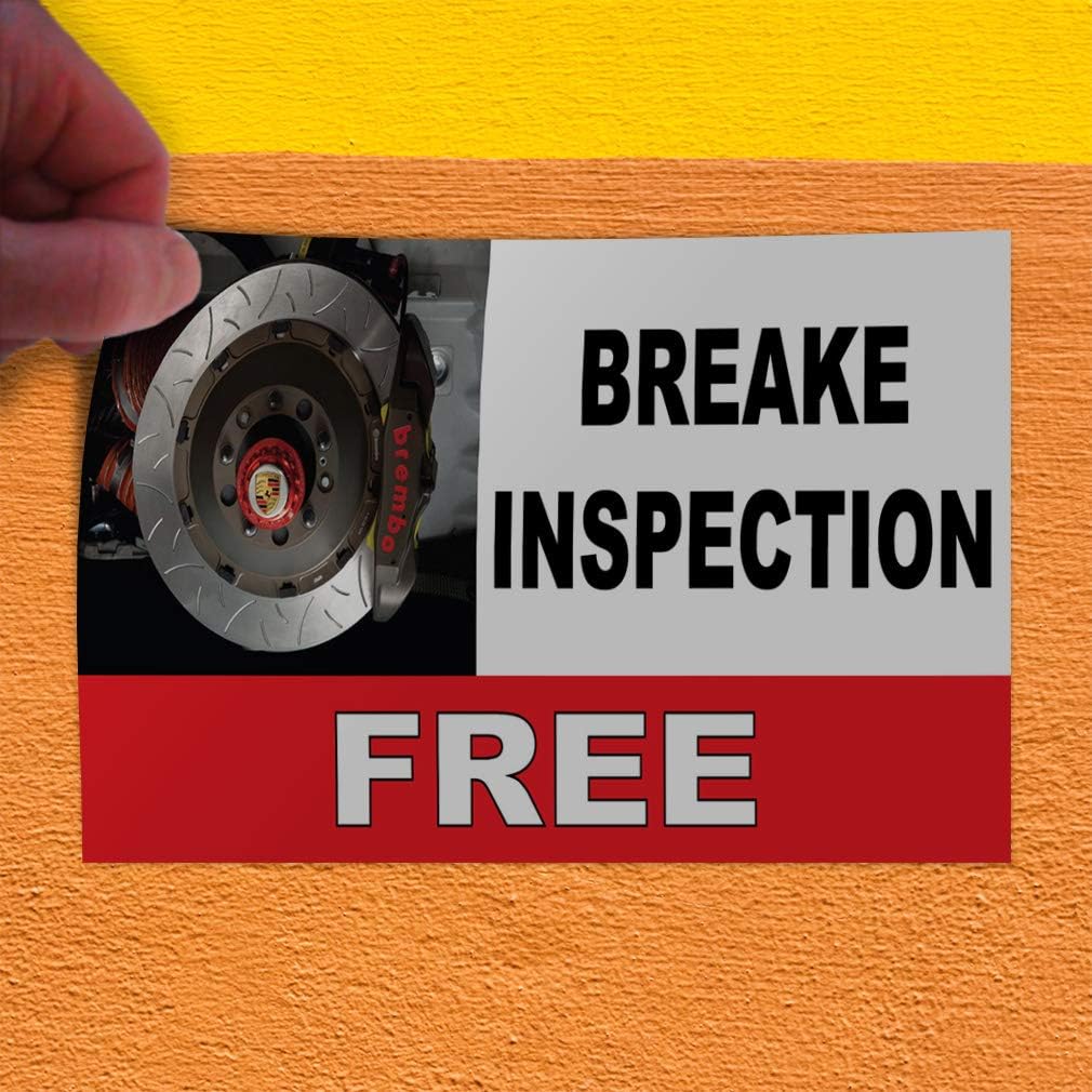 54inx36in Set of 2 Decal Sticker Multiple Sizes Brake Repair Auto Car