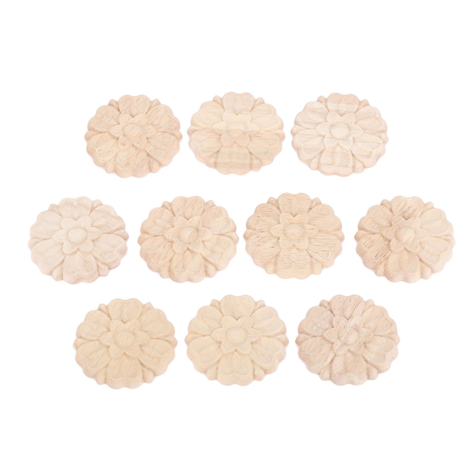 MUXSAM 10pcs Woodcarving Corner Decal Applique for Walls Doors Cabinets Windows Mirrors European Furniture Style 6 x 6cm